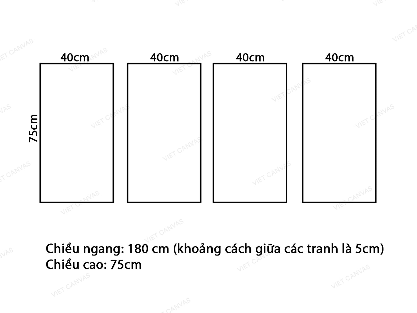 Bộ 4 Tranh Phi Cơ Trước Ánh Bình Binh - VK721.2