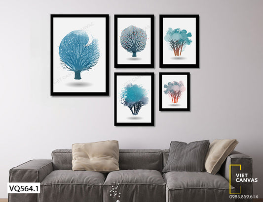 Bộ 5 Tranh Cây Cối - VQ564.1