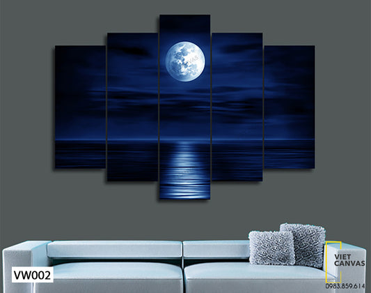 Bộ 5 Tranh Con Sông Khuya - VW002