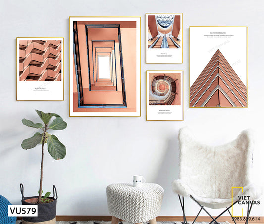 Bộ 5 Tranh Kiến Trúc - VU579