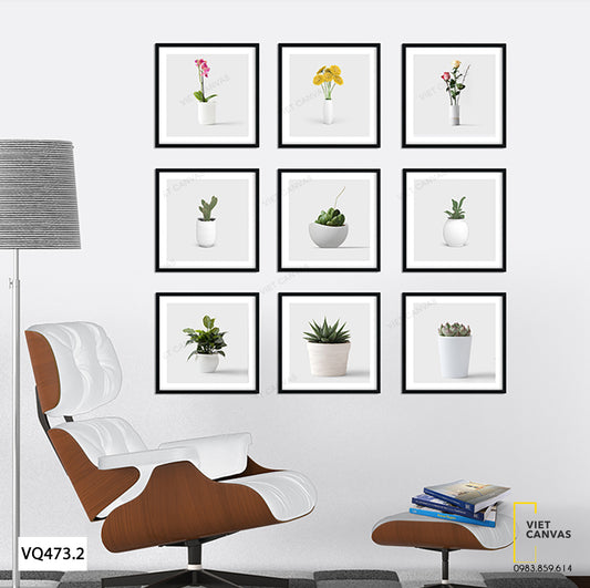 Bộ 9 Tranh Lọ Cây Xinh - VQ473.2