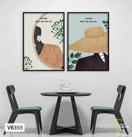 Bộ 2 Tranh Người Phụ Nữ - VB355