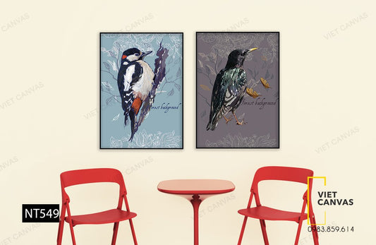 Bộ 2 Tranh Hai Chú Sáo - NT549