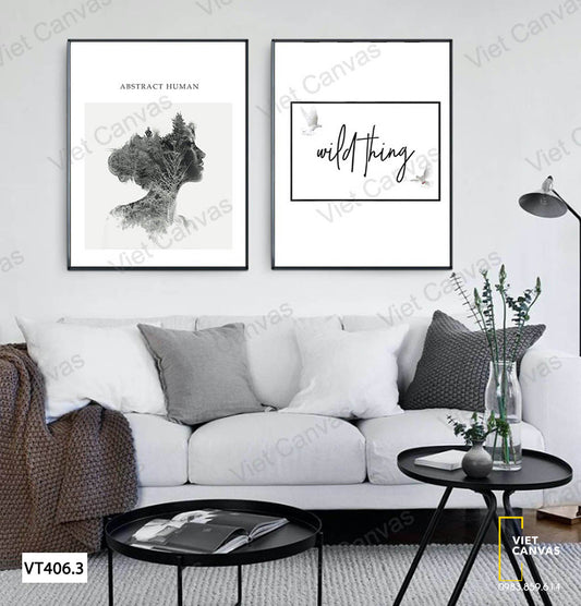 Bộ 2 Tranh Cô Gái Của Rừng - VT406.3