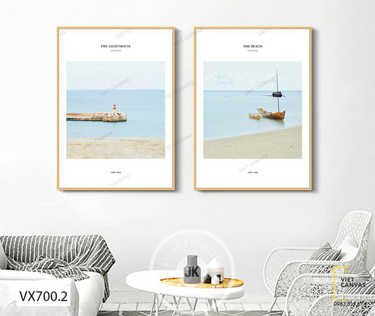 Bộ 2 Tranh Bãi Biển - VX700.2