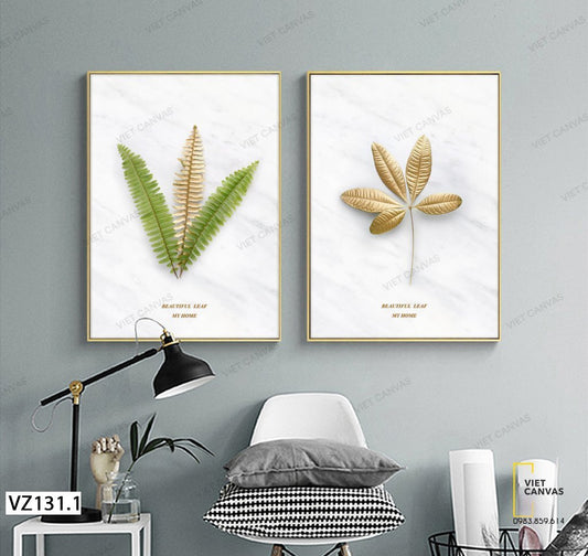 Bộ 2 Tranh Những Chiếc Lá Vàng - VZ131.1