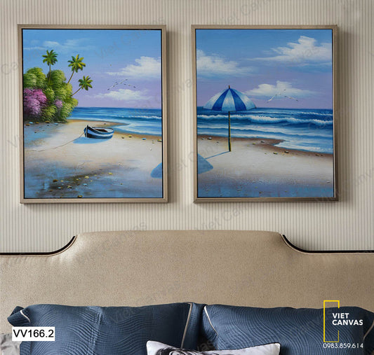 Bộ 2 Tranh Bãi Biển - VV166.2