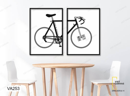 Bộ 2 Tranh Chiếc Xe Đạp - VA253