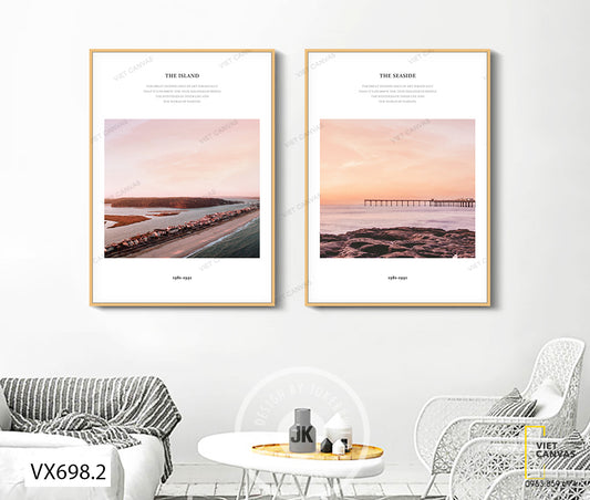 Bộ 2 Tranh Bờ Biển - VX698.2