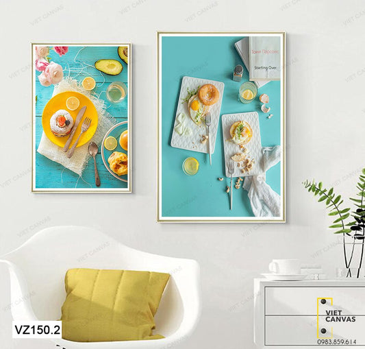 Bộ 2 Tranh Bữa Sáng Tuyệt Vời - VZ150.2