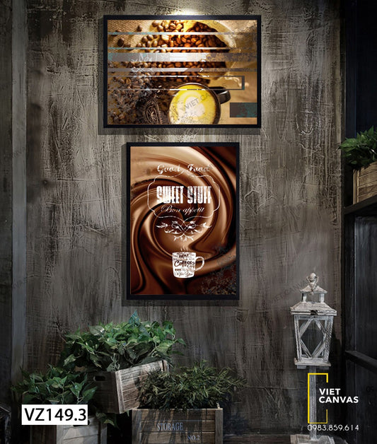 Bộ 2 Tranh Cà Phê Nâu - VZ149.3