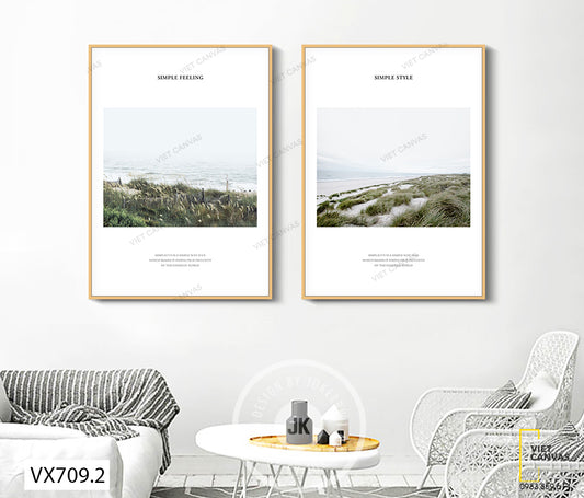 Bộ 2 Tranh Cánh Đồng Cỏ - VX709.2