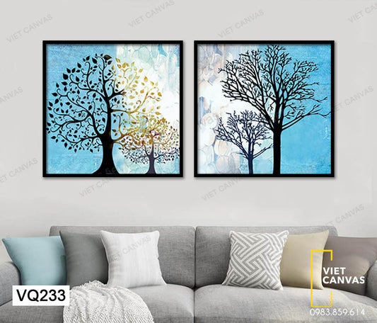 Bộ 2 Tranh Cây Cổ Thụ - VQ233