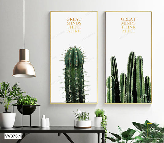 Bộ 2 Tranh Cây Xương Rồng - VV373.1
