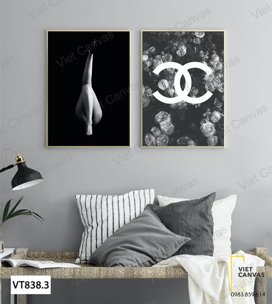 Bộ 2 Tranh Chân Cô Gái Và Chanel - VT838.3