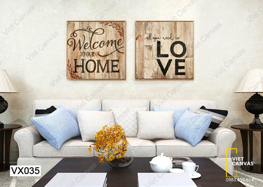 Bộ 2 Tranh Quotes - VX035