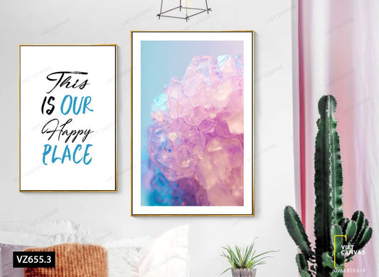 Bộ 2 Tranh Trừu Tượng Và Quotes - VZ655.3