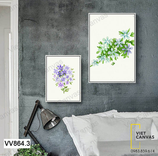 Bộ 2 Tranh Nhành Hoa - VV864.3
