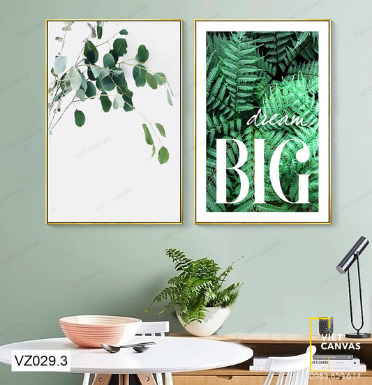 Bộ 2 Tranh Sắc Xanh - VZ029.3
