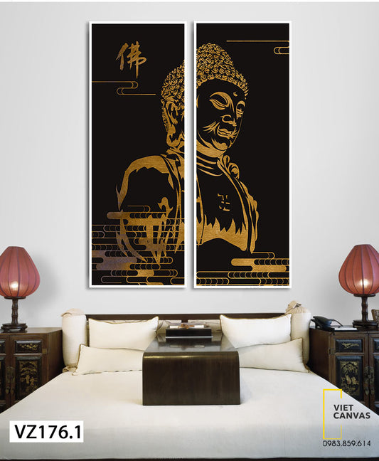 Bộ 2 Tranh Đức Phật Linh Thiêng - VZ176.1