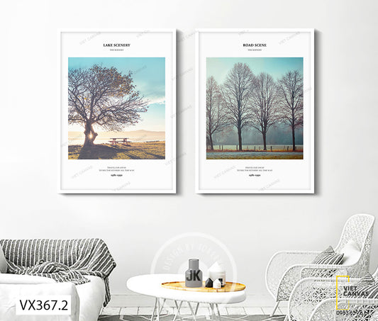 Bộ 2 Tranh Hàng Cây - VX367.2