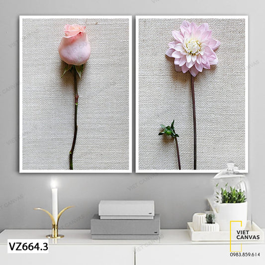 Bộ 2 Tranh Hoa Nở Nhẹ Nhàng - VZ664.3