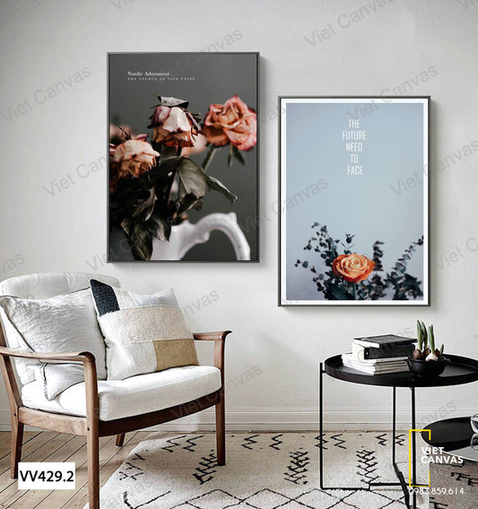 Bộ 2 Tranh Hoa Hồng - VV429.2