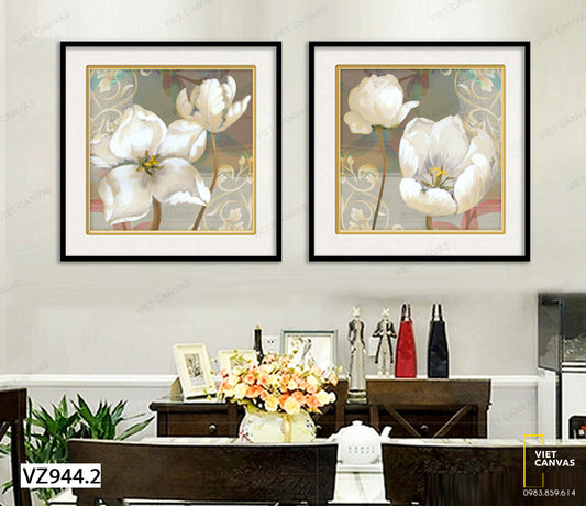 Bộ 2 Tranh Hoa Khoe Sắc - VZ944.2