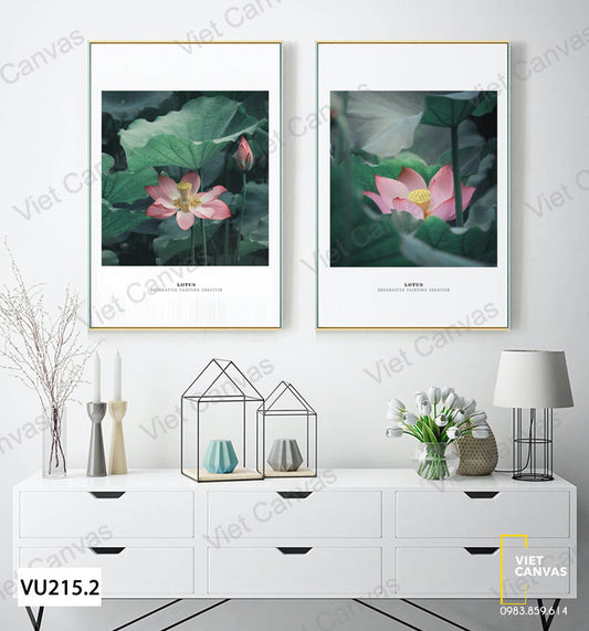 Bộ 2 Tranh Đầm Sen - VU215.2