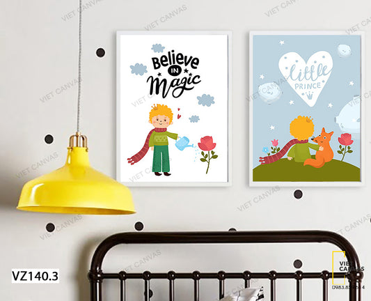 Bộ 2 Tranh Hoạt Hình Dễ Thương - VZ140.3