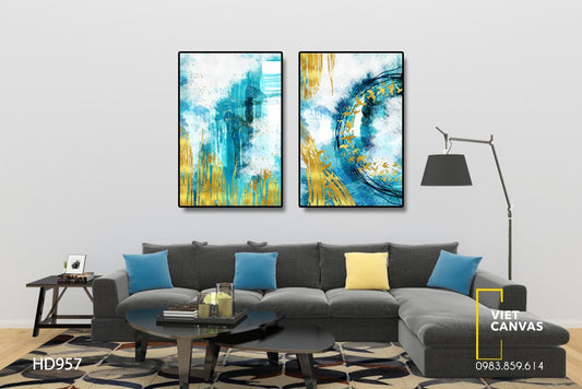 Bộ 2 Tranh Nghệ Thuật Đàn Chim Bay - HD957