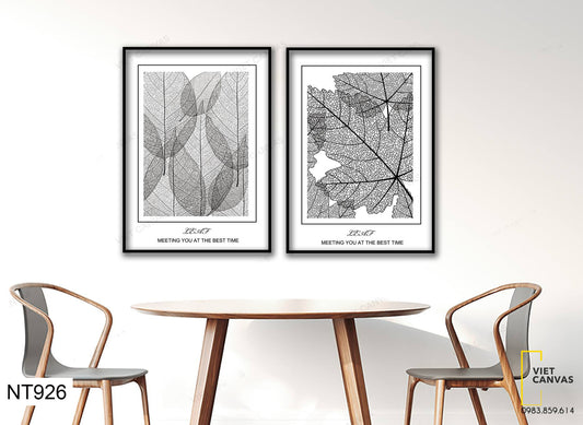 Bộ 2 Tranh Gân Lá - NT926