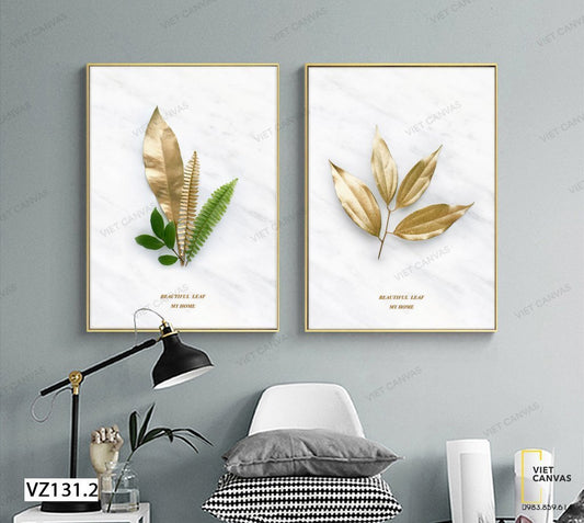 Bộ 2 Tranh Những Chiếc Lá Vàng - VZ131.2