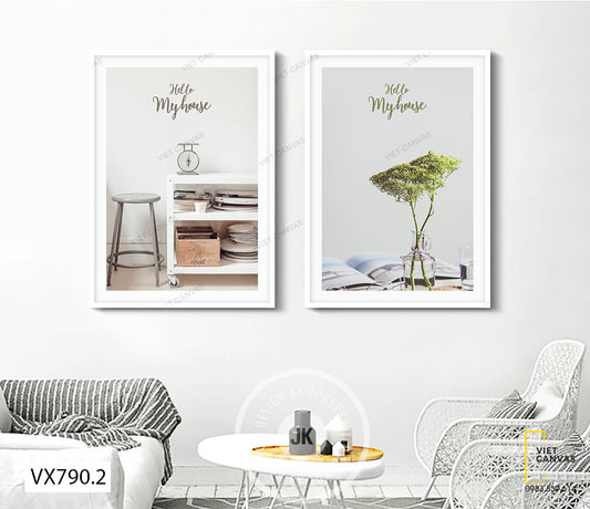 Bộ 2 Tranh Những Đồ Vật Trong Nhà - VX790.2
