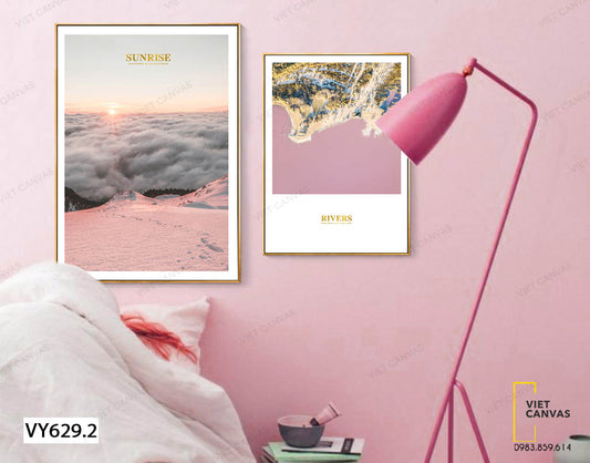 Bộ 2 Tranh Khung Cảnh Thơ Mộng - VY629.2