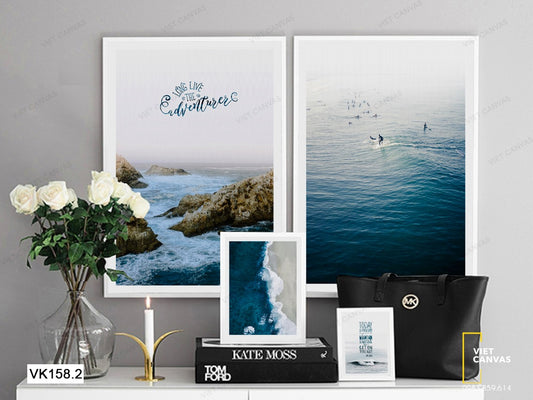 Bộ 2 Tranh Nước Biển Trong Xanh - VK158.2