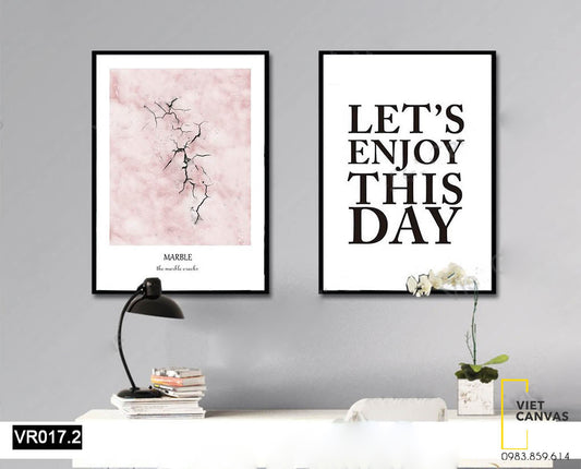 Bộ 2 Tranh Câu Quote Và Vết Nứt - VR017.2