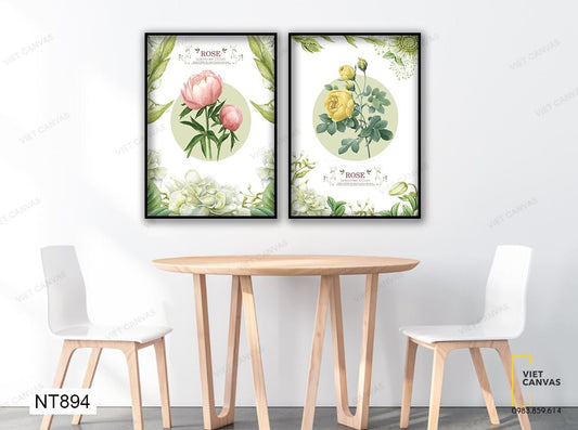 Bộ 2 Tranh Cành Hoa Nở - NT894