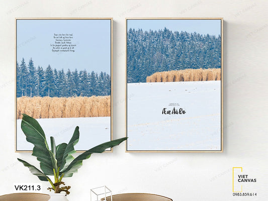Bộ 2 Tranh Rừng Cây Ngoài Sa Mạc - VK211.3