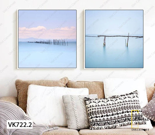 Bộ 2 Tranh Sông Nước Yên Bình - VK722.2