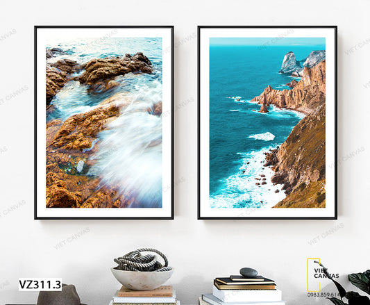 Bộ 2 Tranh Sóng Về Bờ - VZ311.3