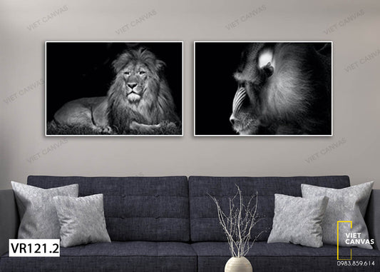 Bộ 2 Tranh Sư Tử - VR121.2