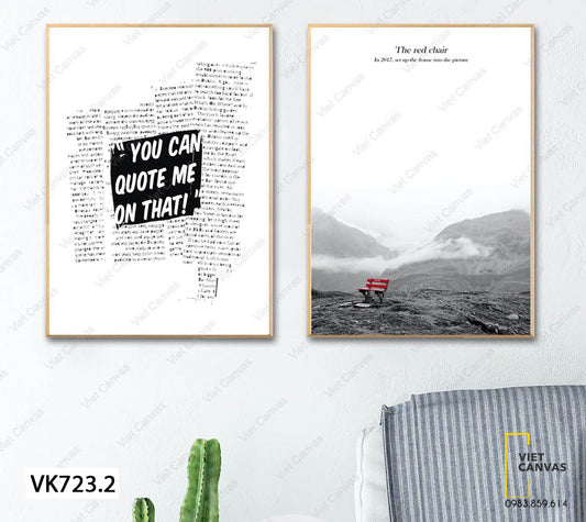 Bộ 2 Tranh Khu Rừng Và Quotes - VK723.2
