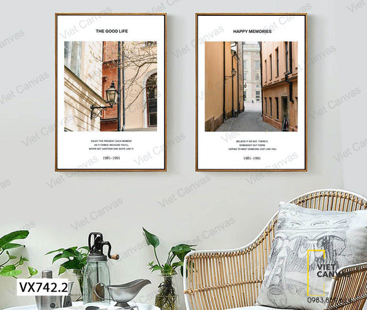 Bộ 2 Tranh Góc Phố - VX742.2