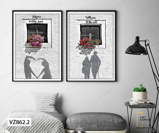 Bộ 2 Tranh Tình Yêu Bất Diệt - VZ862.2