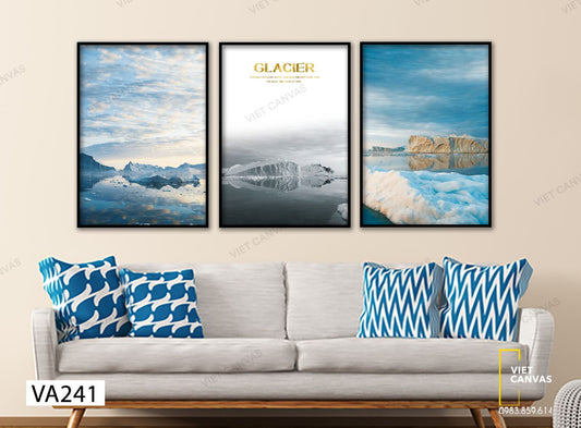 Bộ 3 Tranh Sông Băng - VA241