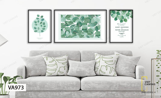 Bộ 3 Tranh Dưới Tán Lá - VA973