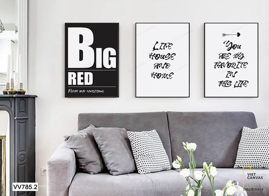 Bộ 3 Tranh Những Câu Nói Ý Nghĩa - VV785.2