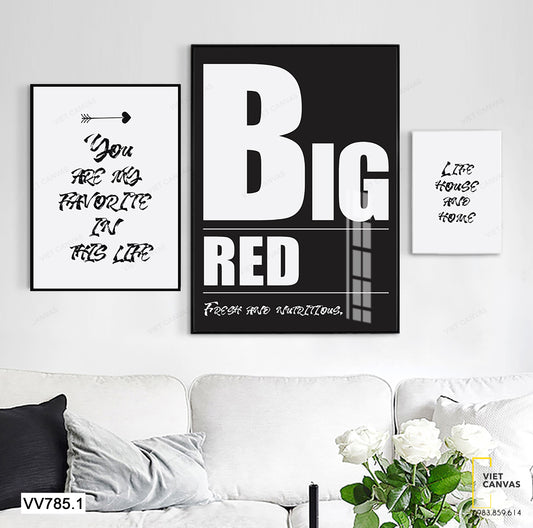Bộ 3 Tranh Quotes - VV785.1