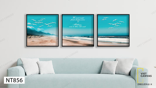Bộ 3 Tranh Biển Ngọc - NT856